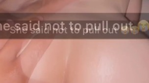 19 Year old Teen Cheats on Snapchat with BROKEN CONDOM