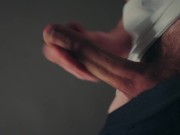 Teasing my dick in my underwear and then jerking off 14/16