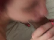 Right after Erik was done behind me, I couldn’t help but suck his huge cock again 13/16