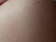 Right after Erik was done behind me, I couldn’t help but suck his huge cock again 5/16