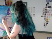 spread legs painting show australian artist 12/16