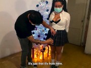 AL FIN CORONE Y FOLLÉ CON MI CUÑADA EN SU UNIFORME DE LA ESCUELA 2/16