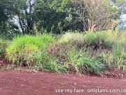 Girl Peeing on the Side of a Rural Road with Muddy Boots 15/16