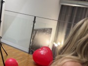 My roommate catches me fucking my doll and I end up fucking him