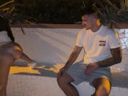 Outdoor fuck with a stranger who is not wearing underwear, passers-by interrupt us 6/16
