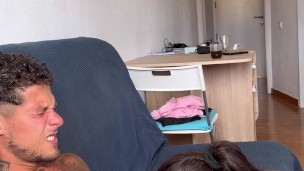👅I Suck His FAT COCK🍌Till He Cums In My HOT COFFEE💦