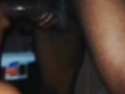 TOLD MY FREAKY BABY TOO SUCK DADDY FAT DICK 1st THEN SLIDE HER TONGUE BETWEEN GORILLA CHEEKS 2nd!!!! 4/16