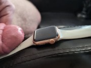 Cum on Girlfriend's Apple Watch (Wristwatch Fetish) 15/16