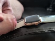 Cum on Girlfriend's Apple Watch (Wristwatch Fetish) 8/16