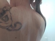 Showing off hot hairy body tease and shower 11/16