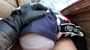 Quick lesbian sex in the toilet on the street - Lesbian_illusion