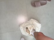 The stepmother in the bathrobe always gave me hints, but not like this.... 2/16