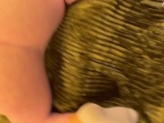 Blonde performs fetish on the bus, gives a blowjob in the driver's seat and swallows everything 4/16