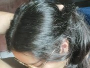 Nerd safadinha Debora Prado fez um boquete desleixado no meu pau grande antes do rolê 5/16