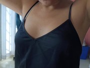 Mira mis tetas pequeñas mientras me maquillo 16/16