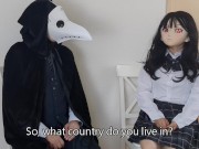 HENTAI Aibu。廃墟。セクシーな衣装。座って電動バイブでオナニー。 13/16