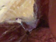 Single BBW Hot Girl After Sex She is Pee in Public Toilet - hairy Big Pussy 14/16