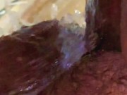 Single BBW Hot Girl After Sex She is Pee in Public Toilet - hairy Big Pussy 15/16