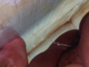 Single BBW Hot Girl After Sex She is Pee in Public Toilet - hairy Big Pussy 5/16