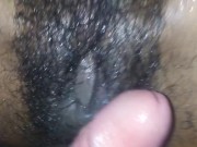 Petite Ebony GF leaking everywhere 10/16