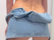 Trying on clothes in the fitting room 14/16