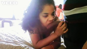 WEBCAM COUPLE BRAZILIAN FEMALE gives BIG DICK BLOW JOB BBC