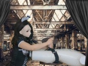 HENTAI Aibu。廃墟。メイド。枕でオナニー。 7/16