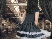 HENTAI Aibu。廃墟。メイド。枕でオナニー。 8/16