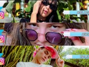 TETAS GRANDES! 🔥 tetona de 18 años sorprende a sus amigas y se ponen a mamar. 16/16