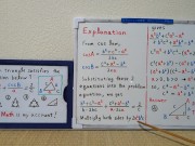 Which triangle satisfies the equation below?[JapanMath](Lesbian) 10/16