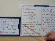 Which triangle satisfies the equation below?[JapanMath](Lesbian) 15/16