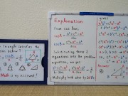 Which triangle satisfies the equation below?[JapanMath](Lesbian) 16/16