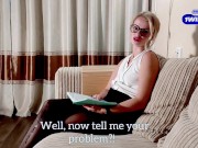 During the session, I imagined fucking my doctor in the ass and cumming on her face. 1/16