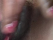 A black girl wants to be fucked but only masturbates