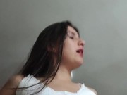 I ride my husband's hard cock and he makes a hot video. 7/16