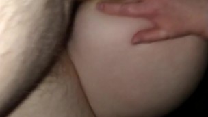 Big ass amateur girl sits on cock
