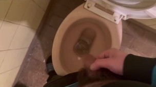 Pissing And Masturbating Ending With Huge Cumshot
