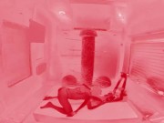 Precious Natassia Dreams & Bodgar anal conection + strap in front of GIANT DILDO 13/16