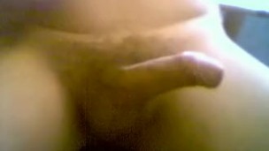 Masturbe (2) with one testicle