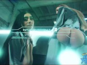 Futuristic Cyber Truck Threesome with Angel Youngs and Violet Myers 6/16