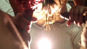 Double Cocks blowjob threesome