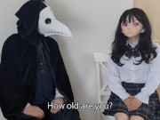 HENTAI Aibu。ベランダ。セクシーな衣装。自分の指でオナニー。 13/16