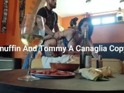 Stranger cums on hairy pussy 11/16