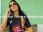 Stranger cums on hairy pussy 3/16