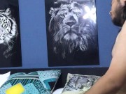 I fuck my girlfriend's pussy on all fours and fill her pussy. 15/16