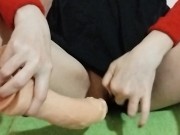 I LOVE TO BE FUCKED ON MY OFFICE CHAIR😉🥰,close up view 1/16