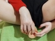 I LOVE TO BE FUCKED ON MY OFFICE CHAIR😉🥰,close up view 7/16