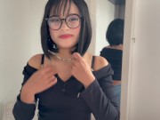 ANIME girl loses a bet and I come on her big THIGHS 2/16