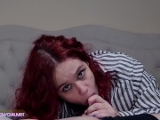 I came in the redhead's mouth and she swallowed it all, smiling 8/16