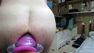 Huge Tunnel Plug expanding my ass